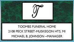 Toombs Funeral Home logo